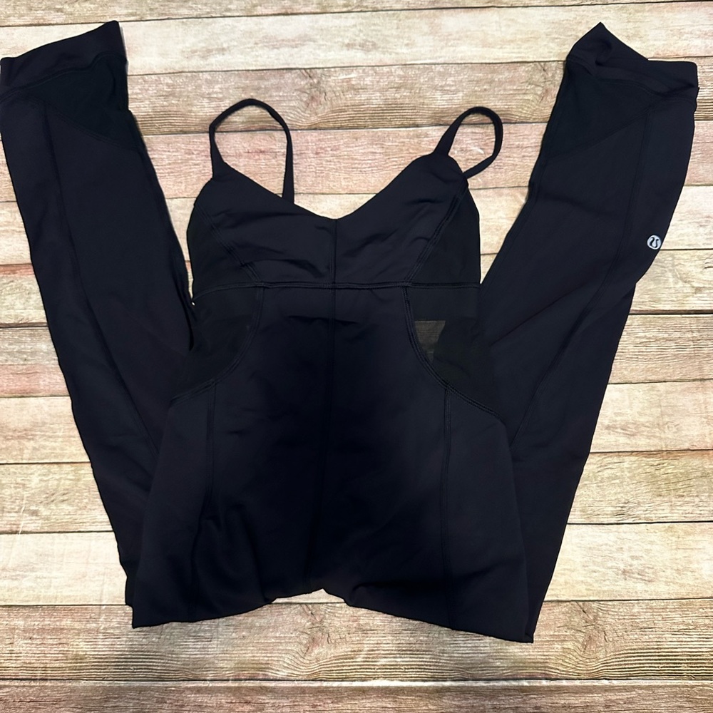 Lulu Lemon Black Athletic Jumpsuit